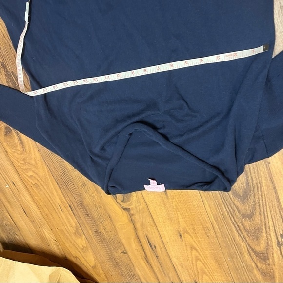 Lilly Pulitzer Ferrera Sweater True Navy Tassels Small W - Picture 3 of 6